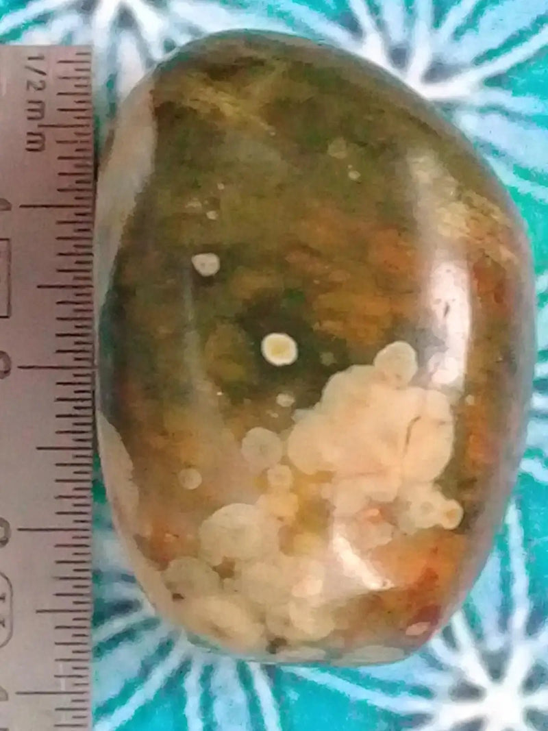 Chargez l&#39;image dans la visionneuse de la galerie, Pierre roulée Jaspe Rhyollite Grade A ++++ Pierre roulée Jaspe Rhyolite
