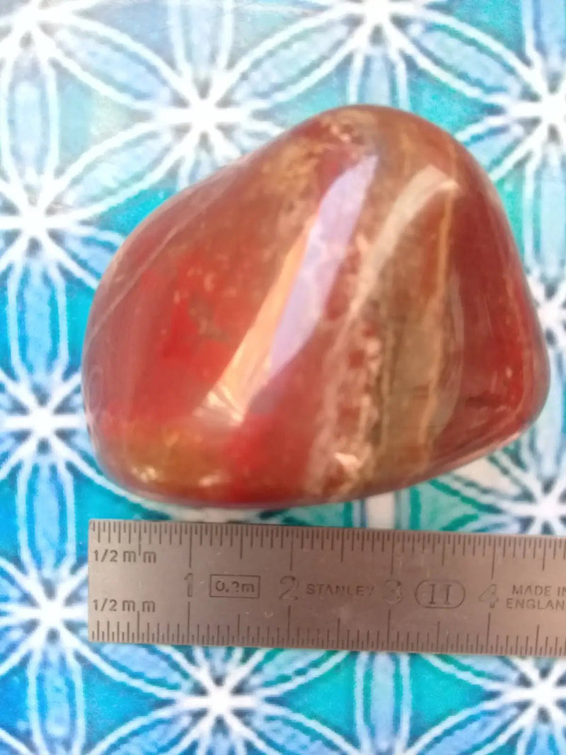 Chargez l&#39;image dans la visionneuse de la galerie, Pierre roulée Jaspe rouge Grade A +++ Pierre roulée Jaspe rouge
