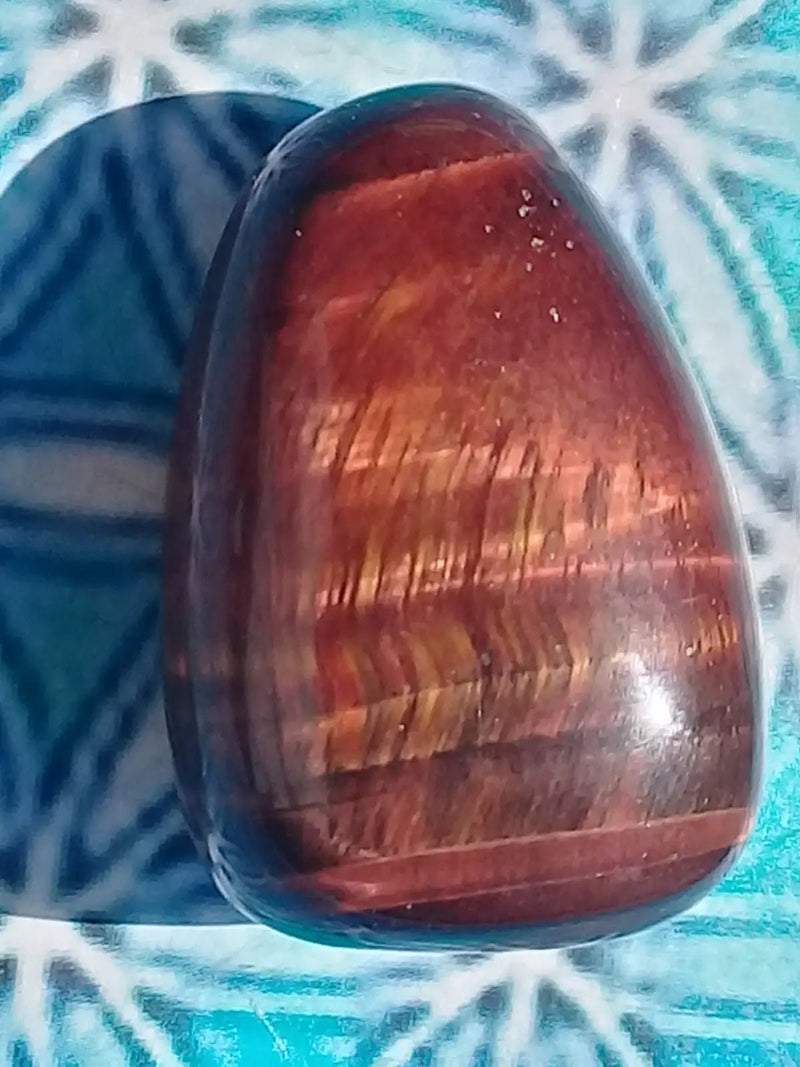 Chargez l&#39;image dans la visionneuse de la galerie, Pierre roulée Œil de taureau Grade A ++++ Pierre roulée Œil de taureau
