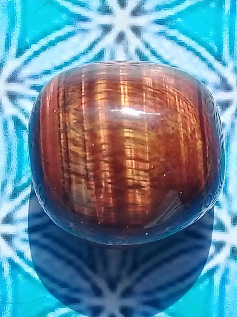 Chargez l&#39;image dans la visionneuse de la galerie, Pierre roulée Œil de taureau Grade A ++++ Pierre roulée Œil de taureau
