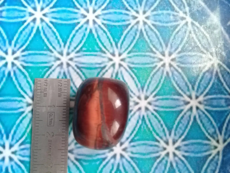 Chargez l'image dans la visionneuse de la galerie, Pierre roulée Œil de taureau Grade A ++++ Pierre roulée Œil de taureau
