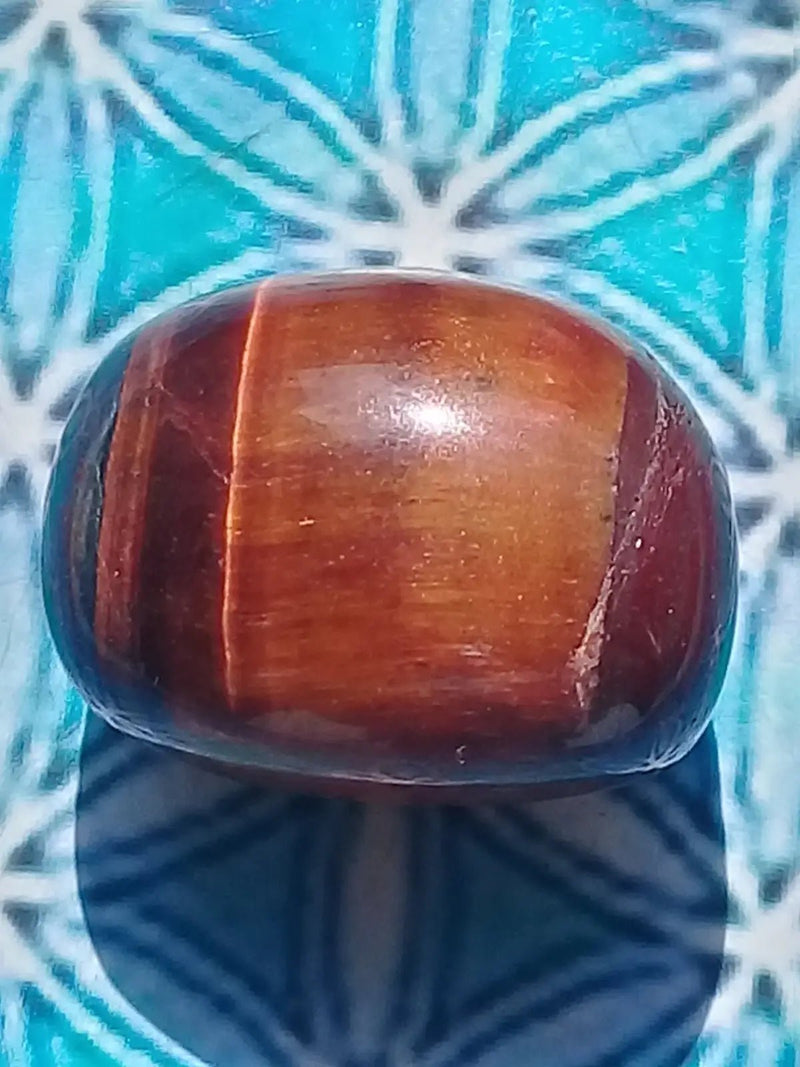 Chargez l&#39;image dans la visionneuse de la galerie, Pierre roulée Oeil de taureau Grade A ++++ Pierre roulée Œil de taureau
