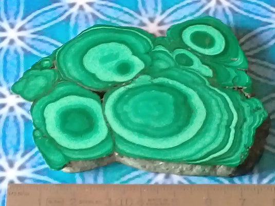 Plaque minérale polie en Malachite Grade A ++++ Plaque de Malachite polie