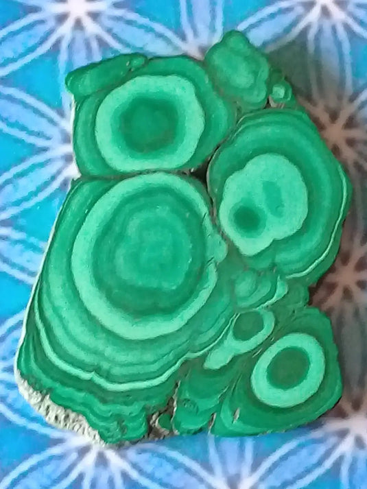 Plaque minérale polie en Malachite Grade A ++++ Plaque de Malachite polie