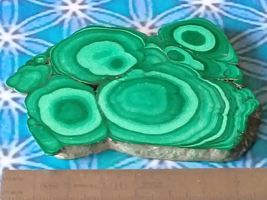 Plaque minérale polie en Malachite Grade A ++++ Plaque de Malachite polie