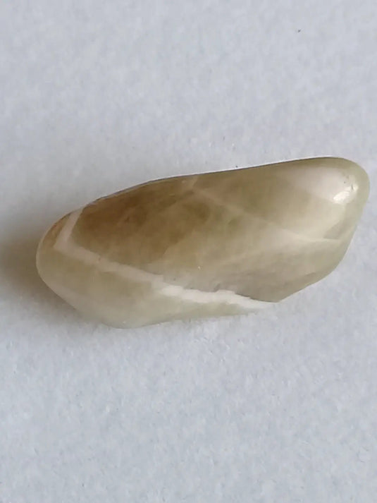 Prasiolite verte à chevrons pierre roulée Grade A++++ Prasiolite verte à chevrons