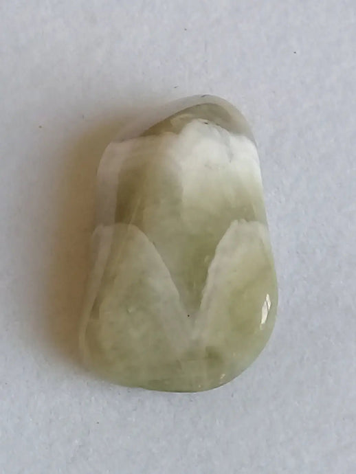 Prasiolite verte à chevrons pierre roulée Grade A++++ Prasiolite verte à chevrons