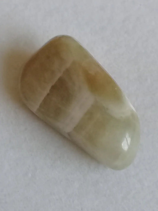 Prasiolite verte à chevrons pierre roulée Grade A++++ Prasiolite verte à chevrons