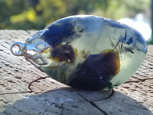 Préhnite pendentif Grade A ++++ Pendentif Préhnite