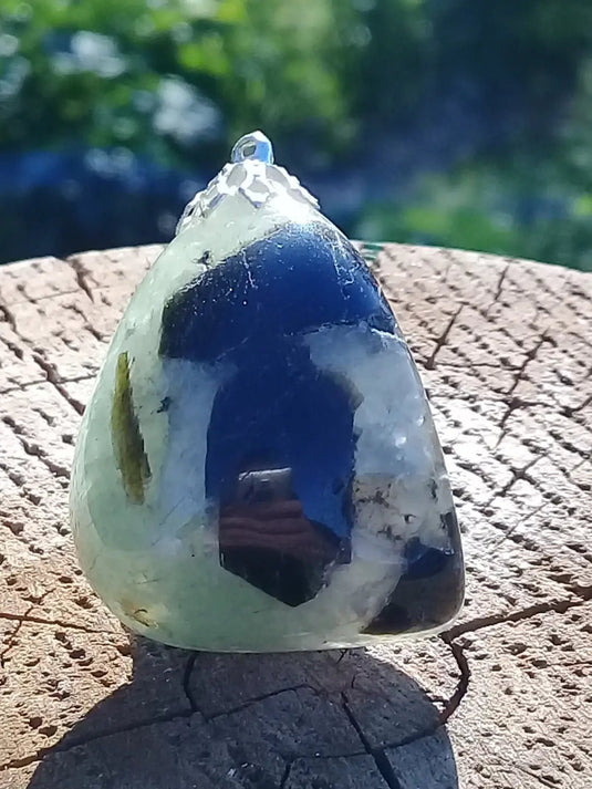 Préhnite pendentif Grade A ++++ Pendentif Préhnite