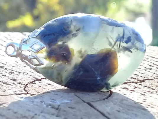 Préhnite pendentif Grade A ++++ Pendentif Préhnite