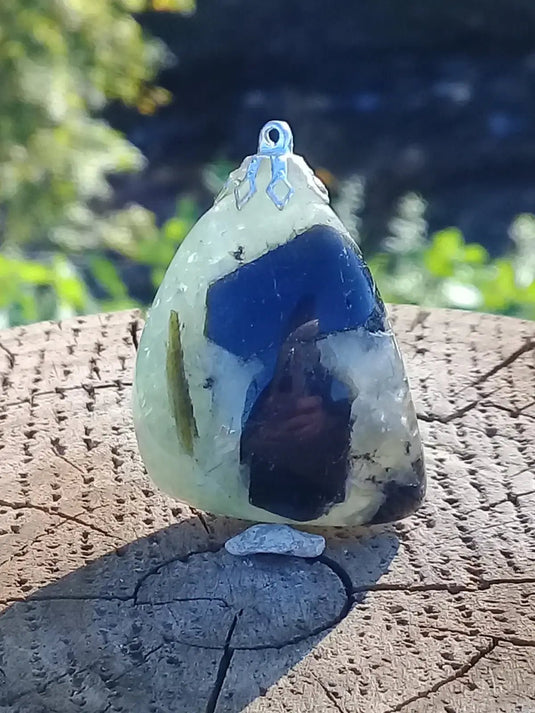 Préhnite pendentif Grade A ++++ Pendentif Préhnite