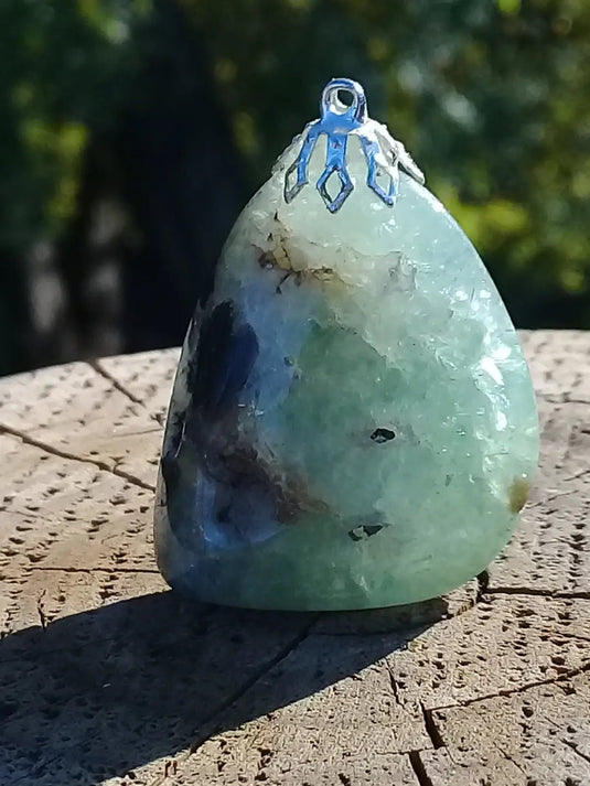 Préhnite pendentif Grade A ++++ Pendentif Préhnite