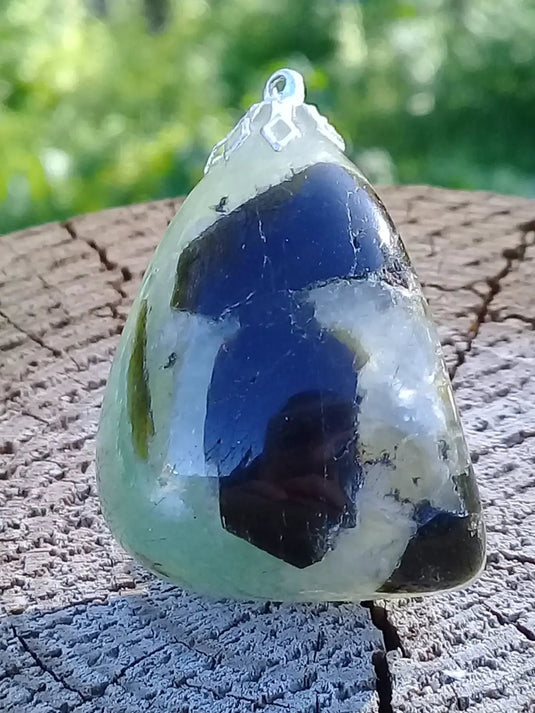 Préhnite pendentif Grade A ++++ Pendentif Préhnite