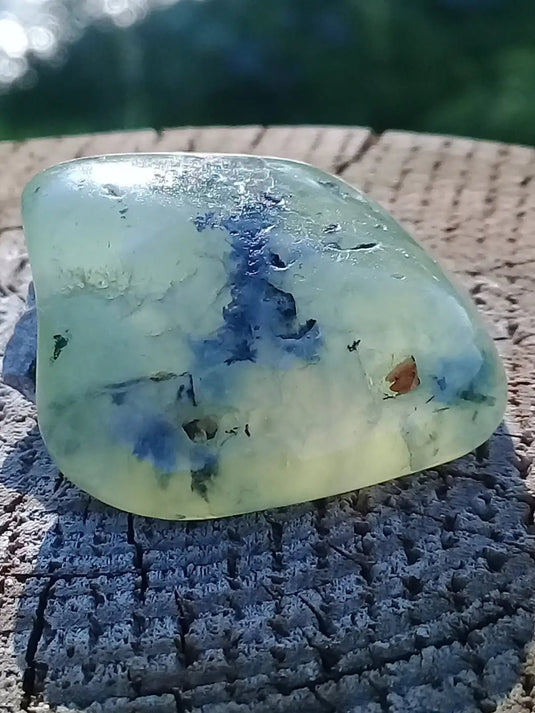 Préhnite pierre roulée Grade A ++++ Préhnite roulée