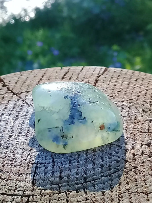 Préhnite pierre roulée Grade A ++++ Préhnite roulée