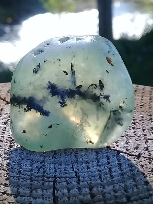 Préhnite pierre roulée Grade A ++++ Préhnite roulée