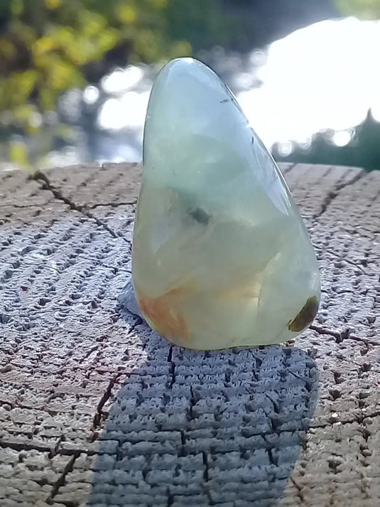 Préhnite pierre roulée Grade A ++++ Préhnite roulée