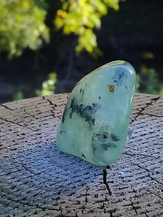 Préhnite pierre roulée Grade A ++++ Préhnite roulée