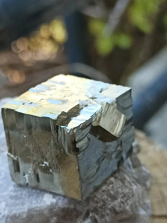 Pyrite d’Amérique du sud cube brut Grade A ++++ Pierre brute