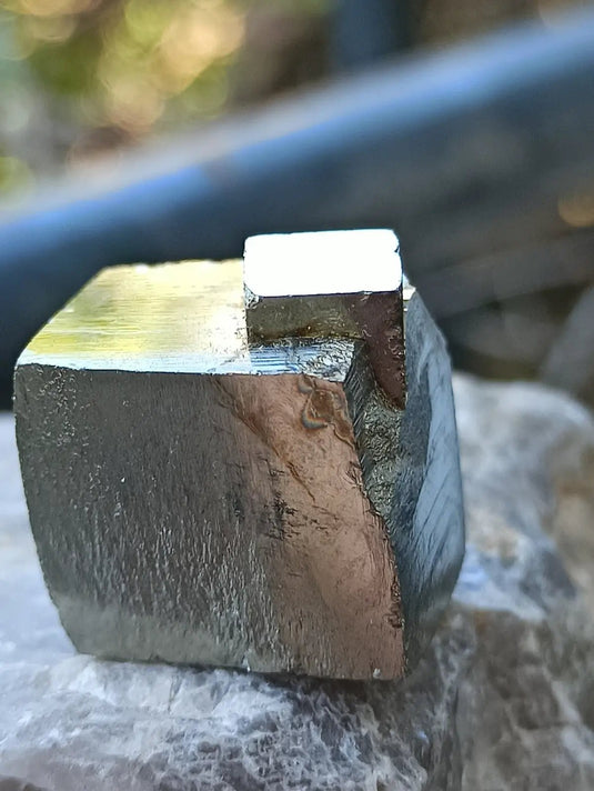 Pyrite d’Amérique du Sud cube brut Grade A ++++ Pierre brute