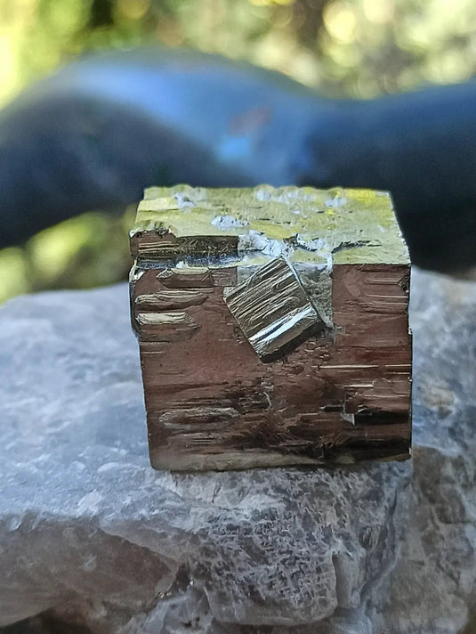 Pyrite d’Amérique du sud cube brut Grade A ++++ Pierre brute