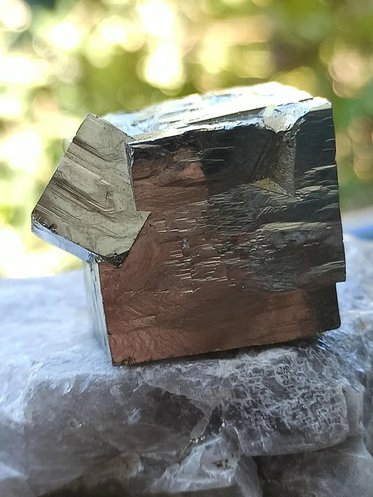 Pyrite d’Amérique du Sud cube brut Grade A ++++ Pierre brute