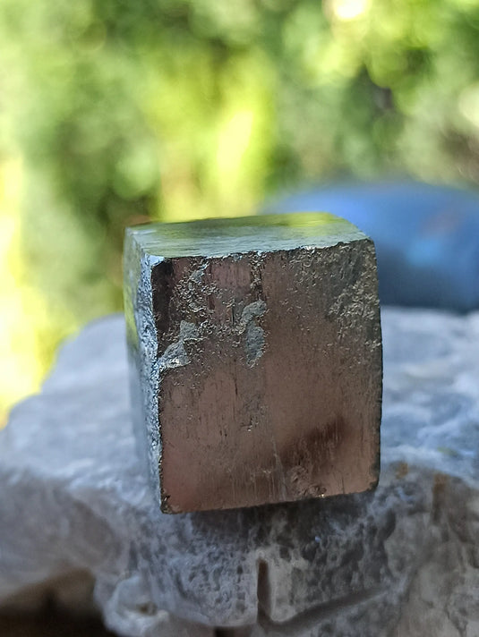 Pyrite d’Amérique du Sud cube brut Grade A++++ Pierre brute Dans la besace du p'tit Poucet   