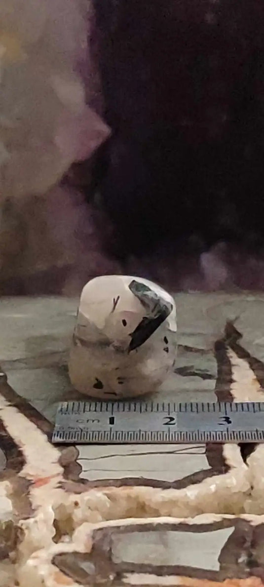 Quartz à inclusions de Tourmaline Brésil pierre roulée Grade A++++ Quartz à inclusions de Tourmaline