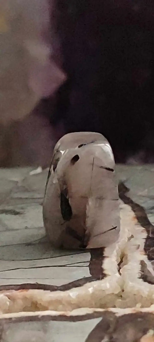 Quartz à inclusions de Tourmaline Brésil pierre roulée Grade A++++ Quartz à inclusions de Tourmaline