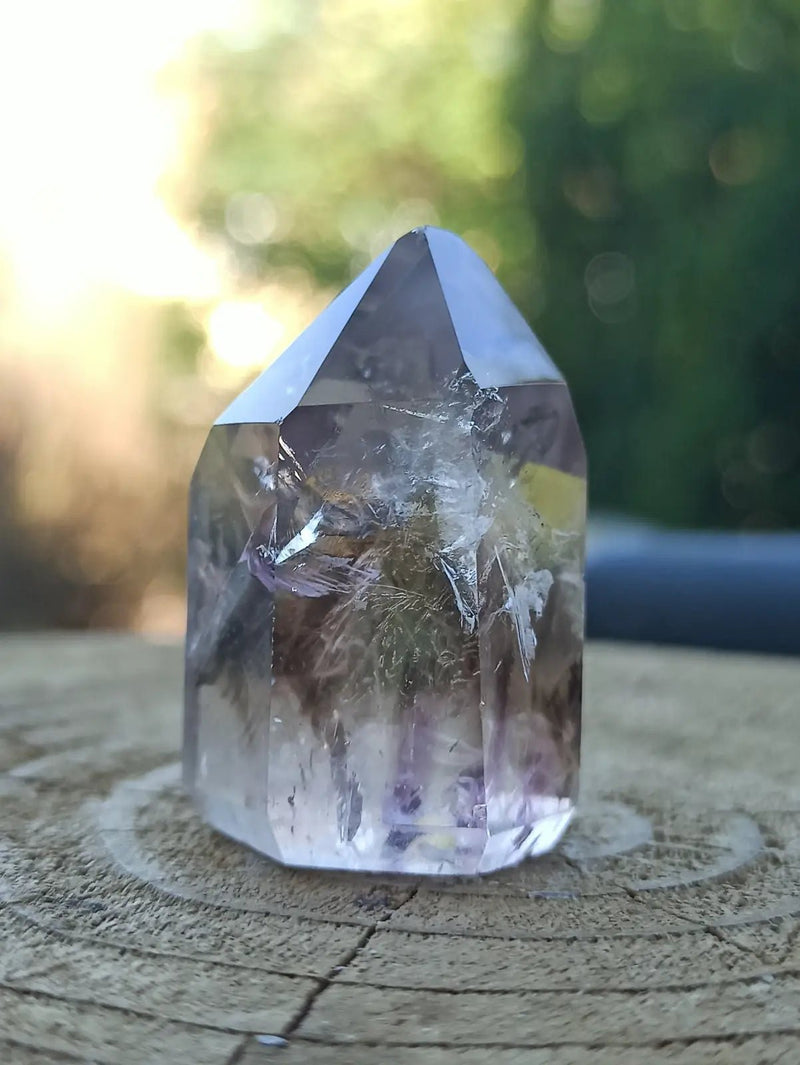 Load image into Gallery viewer, Quartz Brandenberg fantôme de Namibie colonne Grade A++++ Quartz Brandenberg de Namibie colonne
