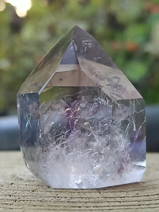 Quartz Brandengerg fantôme de Namibie colonne Grade A++++ Quartz Brandenberg de Namibie colonne