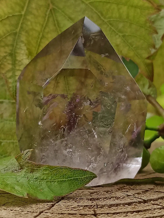 Quartz Brandengerg fantôme de Namibie colonne Grade A++++ Quartz Brandenberg de Namibie colonne