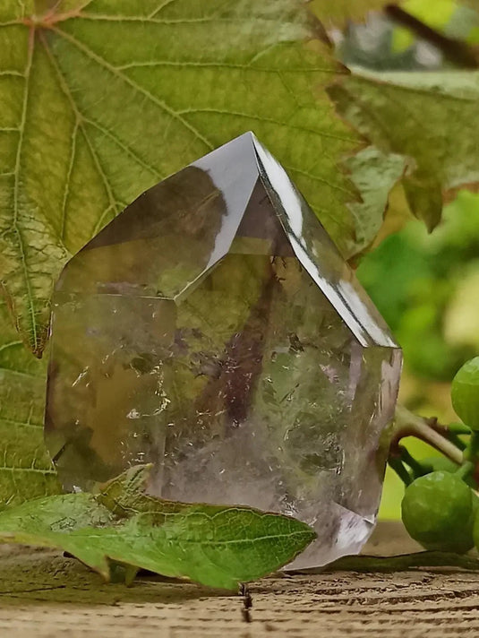 Quartz Brandengerg fantôme de Namibie colonne Grade A++++ Quartz Brandenberg de Namibie colonne