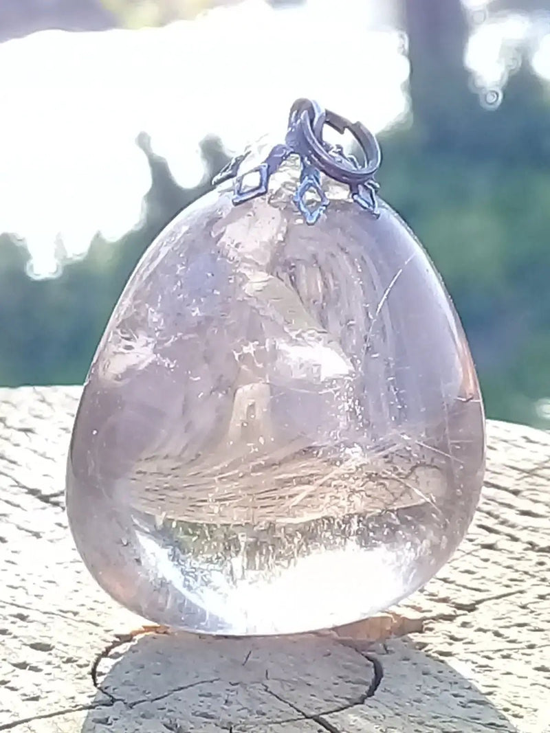 Chargez l'image dans la visionneuse de la galerie, Quartz fumé du Brésil pendentif Grade A++++ Quartz fumé du Brésil pendentif
