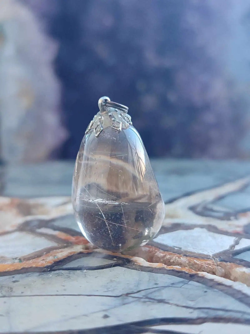 Chargez l'image dans la visionneuse de la galerie, Quartz fumé du Brésil pendentif Grade A++++ Quartz fumé du Brésil pendentif
