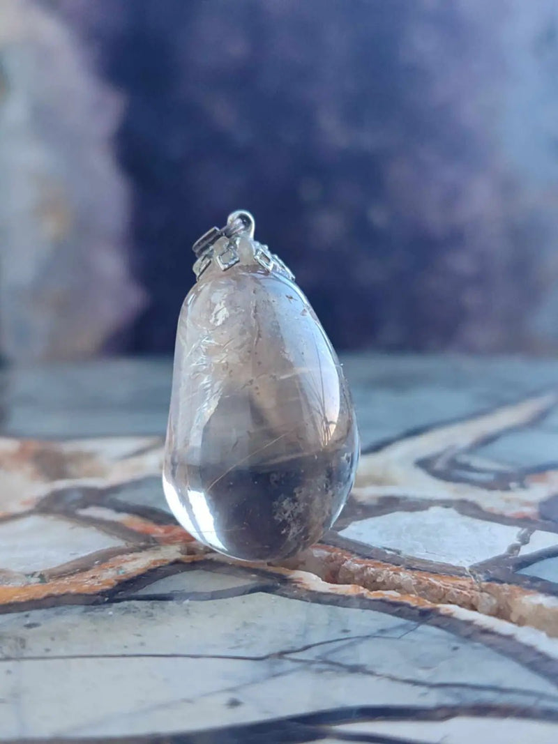 Chargez l'image dans la visionneuse de la galerie, Quartz fumé du Brésil pendentif Grade A++++ Quartz fumé du Brésil pendentif
