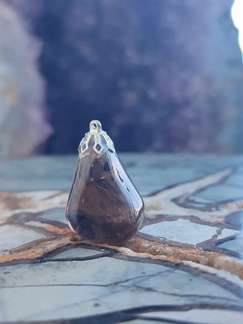 Chargez l'image dans la visionneuse de la galerie, Quartz fumé du Brésil pendentif Grade A++++ Quartz fumé du Brésil pendentif
