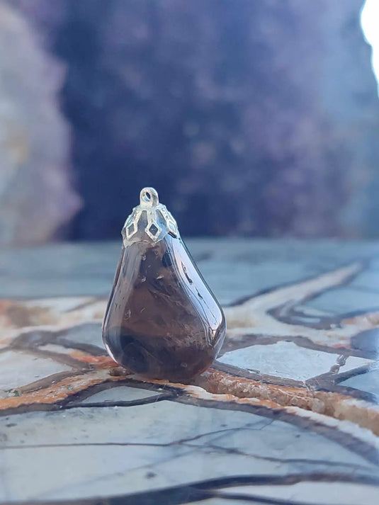 Quartz fumé du Brésil pendentif Grade A++++ Quartz fumé du Brésil pendentif