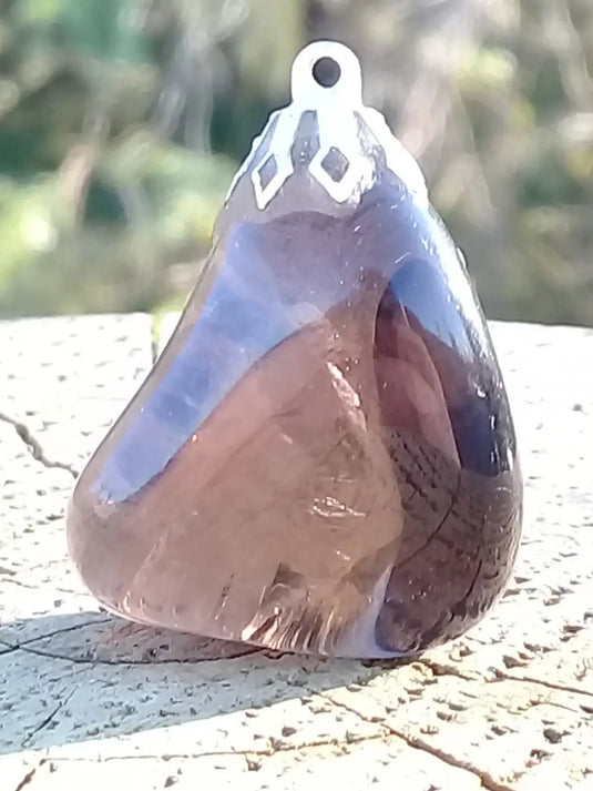 Quartz fumé du Brésil pendentif Grade A++++ Quartz fumé du Brésil pendentif