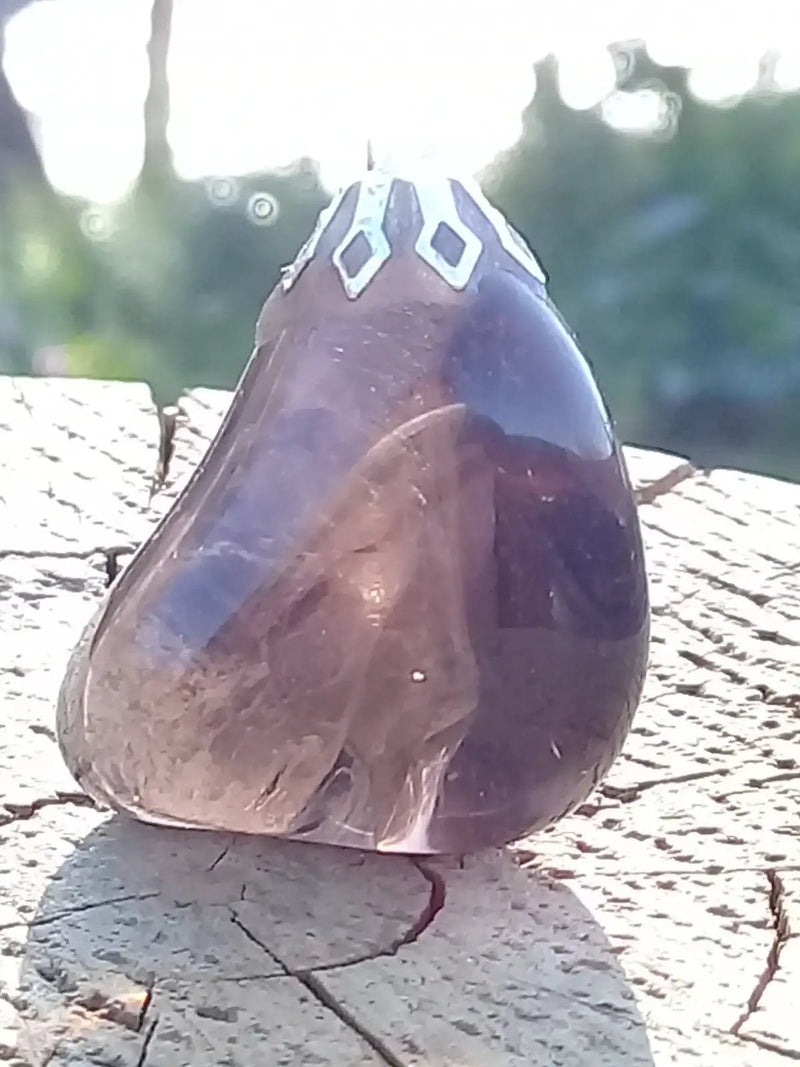 Chargez l'image dans la visionneuse de la galerie, Quartz fumé du Brésil pendentif Grade A++++ Quartz fumé du Brésil pendentif
