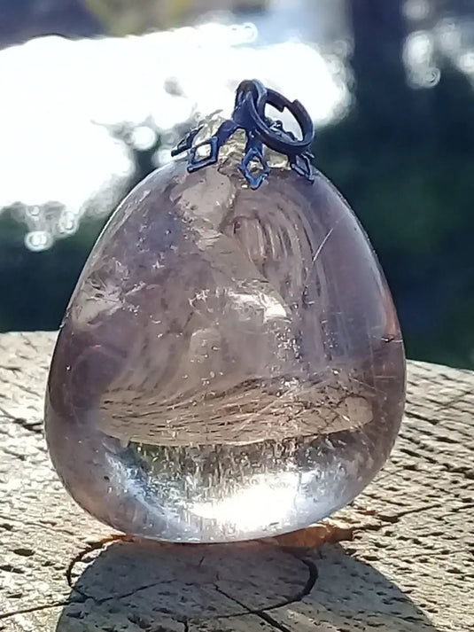 Quartz fumé du Brésil pendentif Grade A++++ Quartz fumé du Brésil pendentif