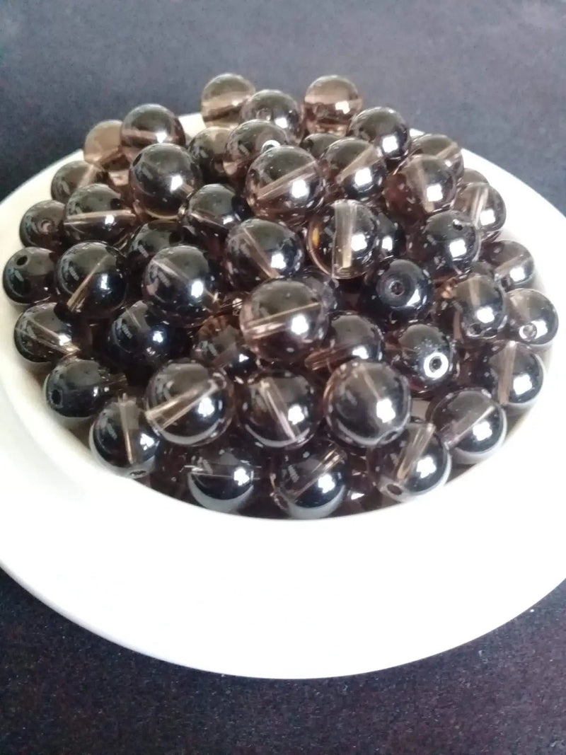 Load image into Gallery viewer, Quartz fumé du Brésil perle Grade A++++ Prix perles à l’unité Diamètre 8mm Quartz fumé du Brésil perles 8mm
