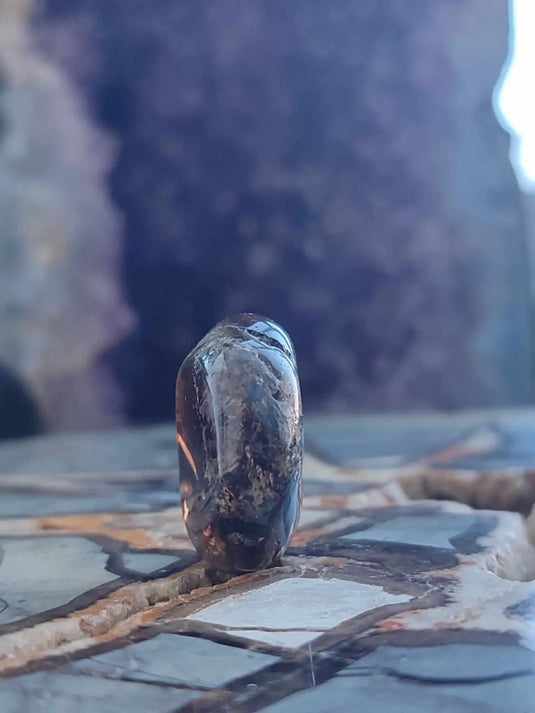 Quartz fumé du Brésil pierre roulée Grade A++++ Quartz fumé du brésil pierre roulée