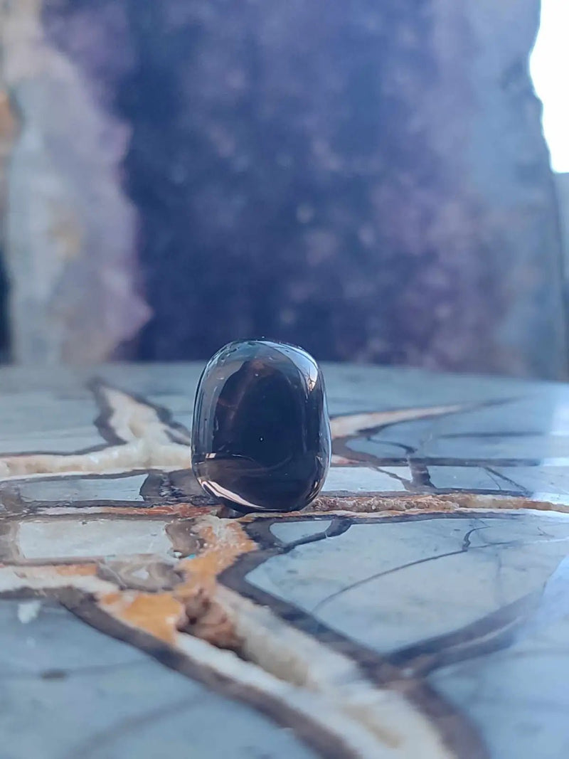 Chargez l'image dans la visionneuse de la galerie, Quartz fumé du Brésil pierre roulée Grade A++++ Quartz fumé du Brésil pierre roulée
