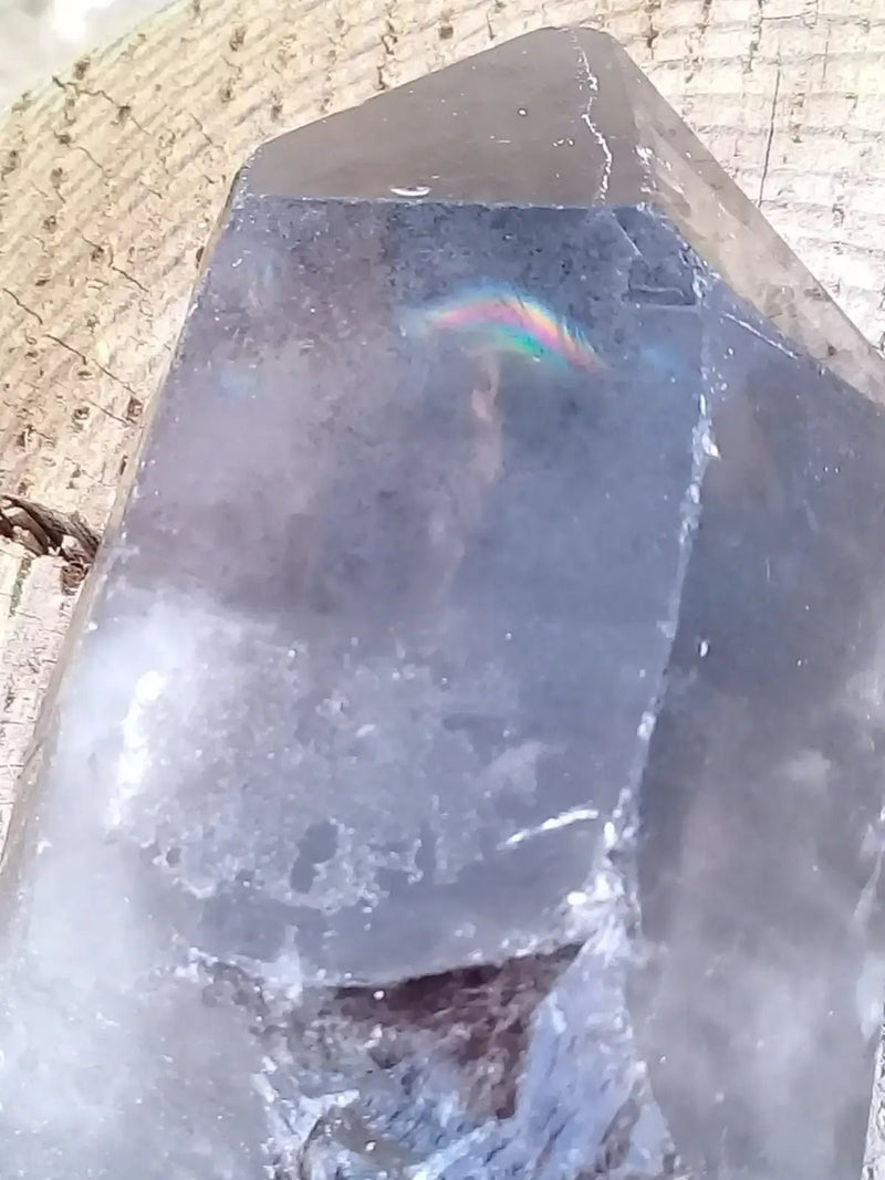 Chargez l&#39;image dans la visionneuse de la galerie, Quartz fumé du Brésil pointe brute Grade A++++ Quartz fumé pointe brute
