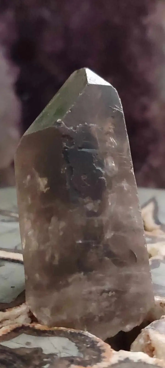 Quartz fumé du Brésil pointe brute Grade A++++ Quartz fumé pointe brute