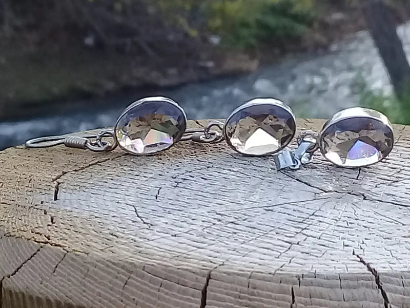 Chargez l'image dans la visionneuse de la galerie, Quartz fumé parure Grade A ++++ montée sur argent 925 (Fourni avec cordon) Quartz fumé parure
