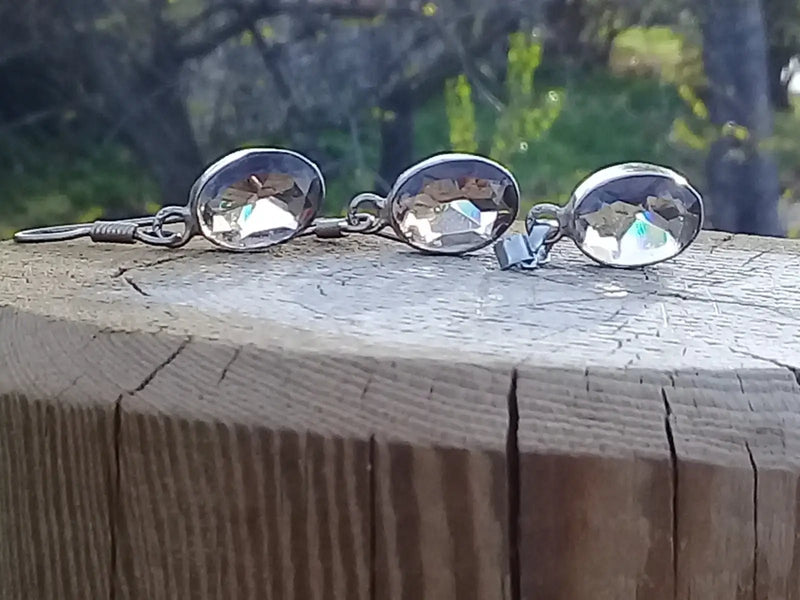 Chargez l'image dans la visionneuse de la galerie, Quartz fumé parure Grade A ++++ montée sur argent 925 (Fourni avec cordon) Quartz fumé parure
