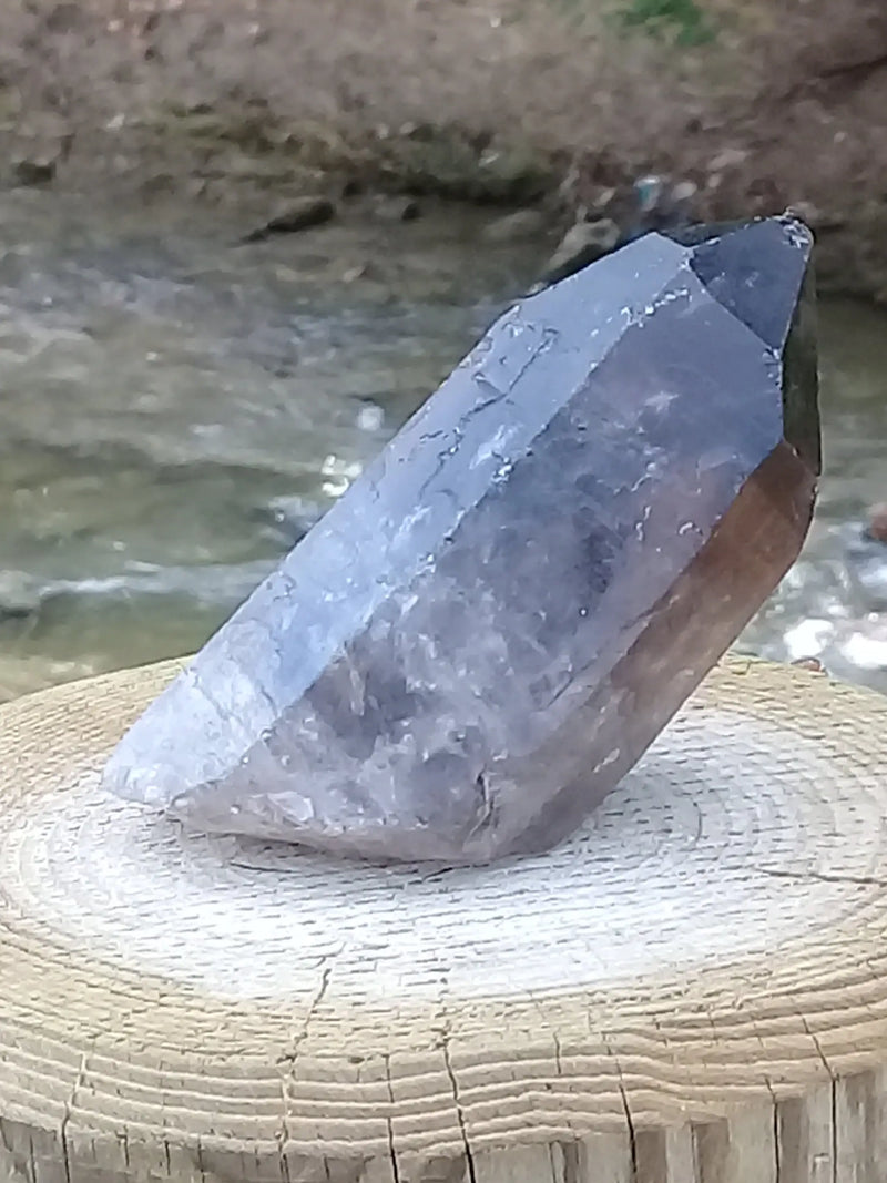 Chargez l&#39;image dans la visionneuse de la galerie, Quartz fumé du Brésil pointe brute Grade A++++ Quartz fumé pointe brute Dans la besace du p&#39;tit Poucet (Boutique Officielle)
